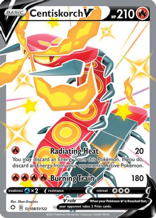 Centiskorch V - SV108/SV122 - Shiny Holo Rare