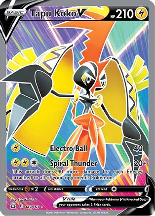 Tapu Koko V (Full Art) - 147/163 - Ultra Rare