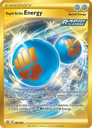 Rapid Strike Energy (Secret) - 182/163 - Secret Rare