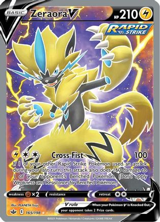 Zeraora V (Full Art) - 165/198 - Ultra Rare