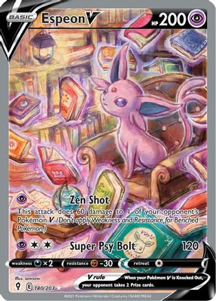 Espeon V (Alternate Full Art) - 180/203 - Ultra Rare