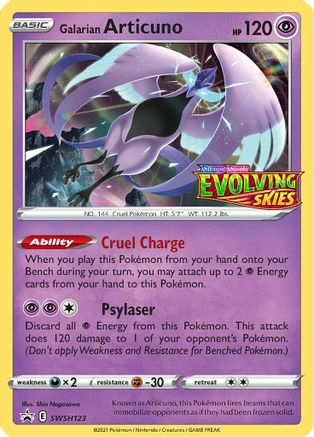 Galarian Articuno - SWSH123 - Promo - Holofoil