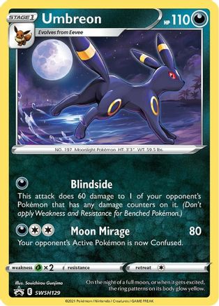 Umbreon - SWSH129 - Promo - Holofoil