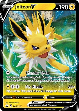 Jolteon V - SWSH151 - Promo - Holofoil