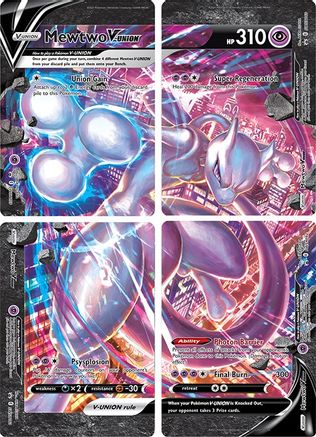Mewtwo V-Union (Set of 4) - Promo - Holofoil