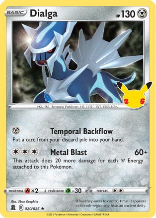 Dialga - 020 - Holo Rare - Holofoil