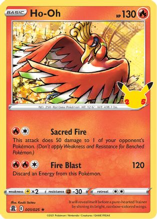 Ho-Oh - 001 - Holo Rare - Holofoil
