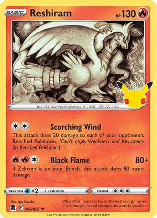 Reshiram - 002 - Holo Rare - Holofoil
