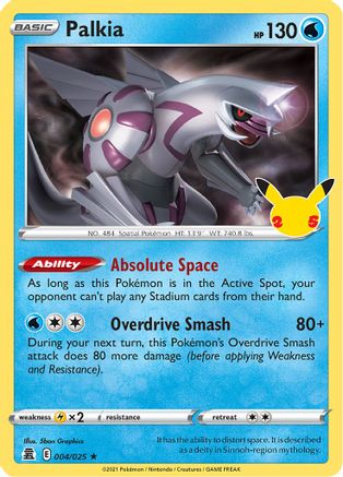 Palkia - 004 - Holo Rare - Holofoil