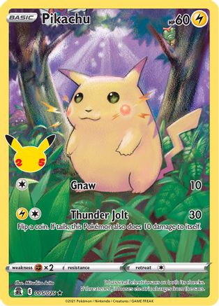 Pikachu - 005/025 - Holo Rare - Holofoil