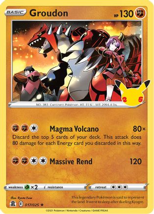 Groudon - 017 - Holo Rare - Holofoil
