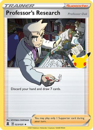 Professor's Research [Professor Oak] - 023 - Holo Rare - Holofoil