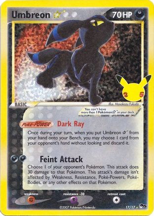 Umbreon Star - 017/17 - Classic Collection