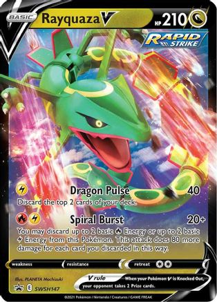 Rayquaza V - SWSH147 - Promo - Holofoil