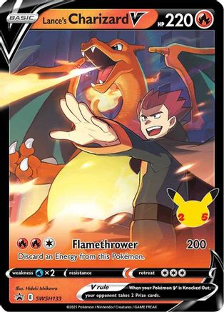 Lance's Charizard V - SWSH133 - Promo - Holofoil