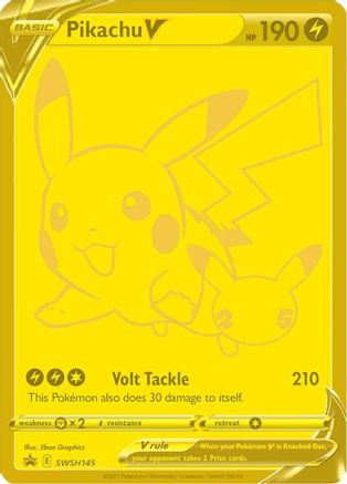 Pikachu V - SWSH145 - Promo - Holofoil
