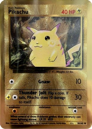 Pikachu - 058/102 - Promo - Holofoil (Metal)