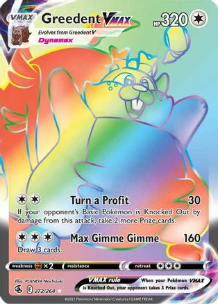 Greedent VMAX (Secret) - 272/264 - Secret Rare