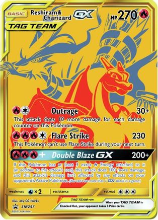 Reshiram & Charizard GX - SM247 - Promo