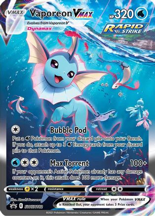 Vaporeon VMAX - SWSH182 - Promo - Holofoil