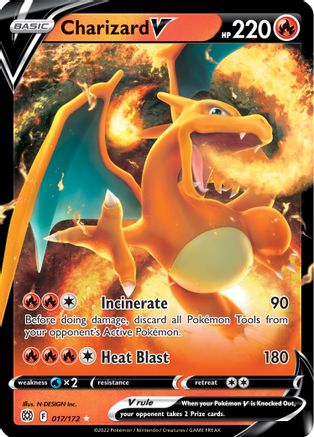 Charizard V - 017/172 - Ultra Rare