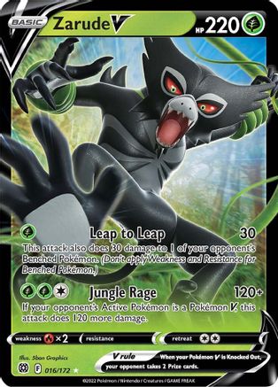 Zarude V - 016/172 - Ultra Rare