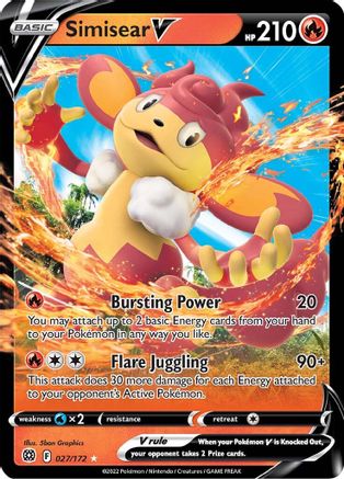 Simisear V - 027/172 - Ultra Rare