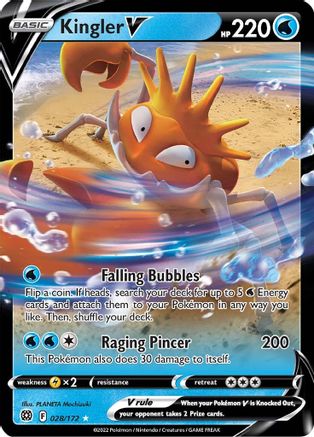 Kingler V - 028/172 - Ultra Rare