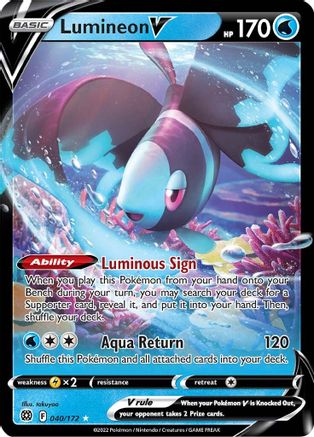 Lumineon V - 040/172 - Ultra Rare