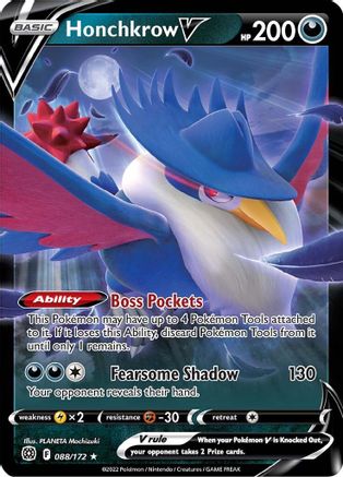 Honchkrow V - 088/172 - Ultra Rare