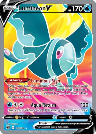 Lumineon V (Full Art) - 155/172 - Ultra Rare