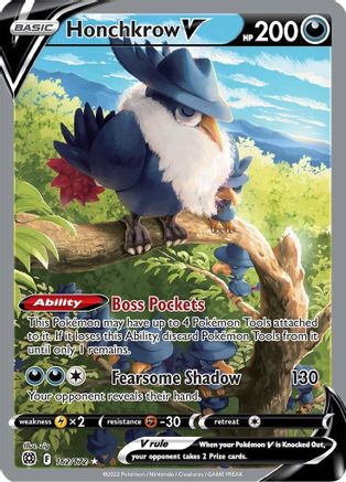 Honchkrow V (Alternate Full Art) - 162/172 - Ultra Rare