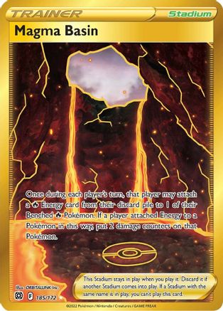Magma Basin (Secret) - 185/172 - Secret Rare