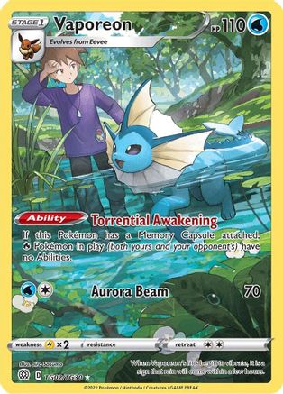 Vaporeon - TG02/TG30 - Ultra Rare