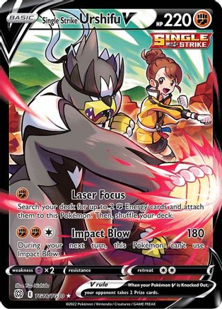 Single Strike Urshifu V - TG18/TG30 - Ultra Rare