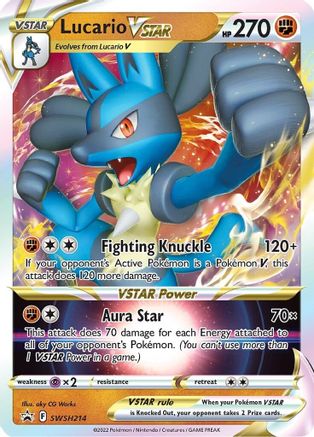 Lucario VSTAR - SWSH214 - Promo - Holofoil