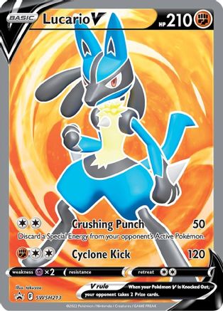 Lucario V - SWSH213 - Promo - Holofoil