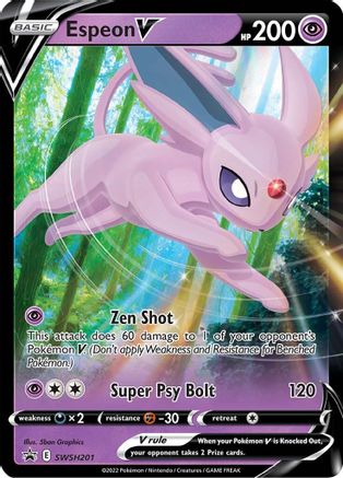 Espeon V - SWSH201/307 - Promo - Holofoil