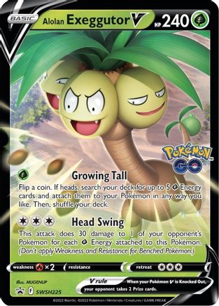 Alolan Exeggutor V - SWSH225/307 - Promo - Holofoil