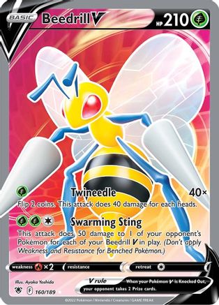 Beedrill V (Full Art) - 160/189 - Ultra Rare