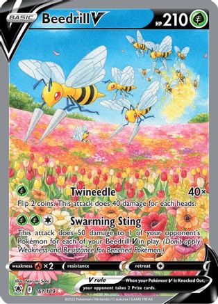 Beedrill V (Alternate Full Art) - 161/189 - Ultra Rare