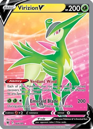Virizion V (Full Art) - 164/189 - Ultra Rare