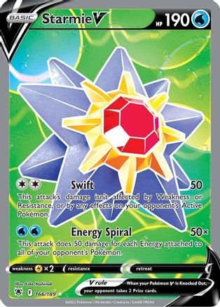 Starmie V (Full Art) - 166/189 - Ultra Rare