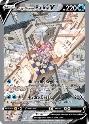 Origin Forme Palkia V (Alternate Full Art) - 167/189 - Ultra Rare