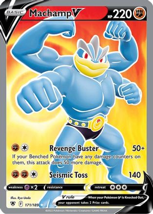 Machamp V (Full Art) - 171/189 - Ultra Rare