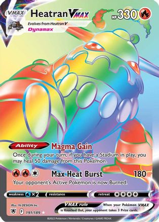 Heatran VMAX (Secret) - 191/189 - Secret Rare