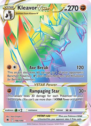 Kleavor VSTAR (Secret) - 196/189 - Secret Rare