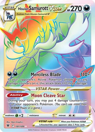 Hisuian Samurott VSTAR (Secret) - 197/189 - Secret Rare