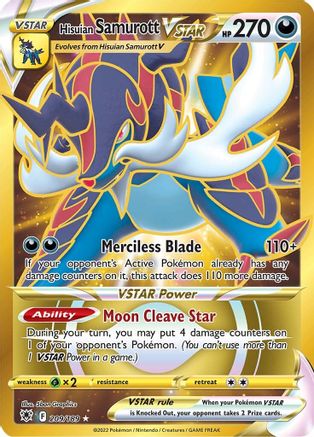 Hisuian Samurott VSTAR (Secret) (209) - 209/189 - Secret Rare