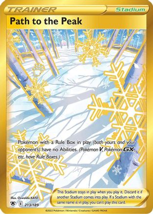 Path to the Peak (Secret) - 213/189 - Secret Rare